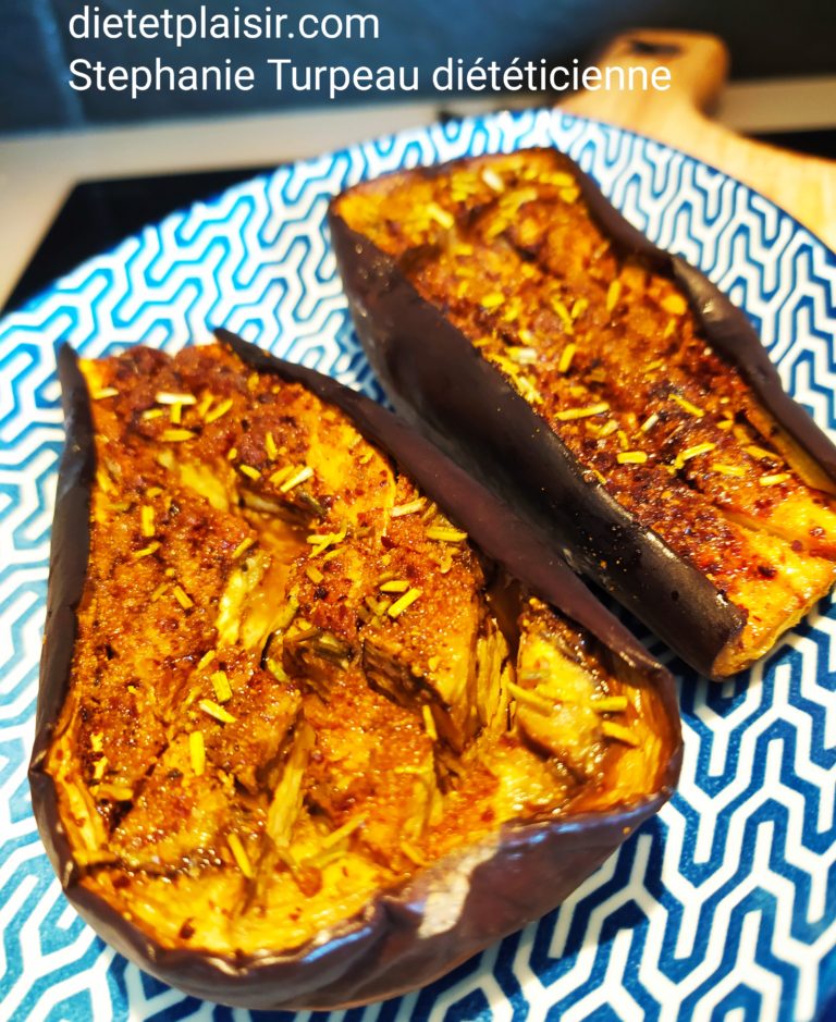 AUBERGINES FONDANTES AU FOUR Stéphanie TURPEAU